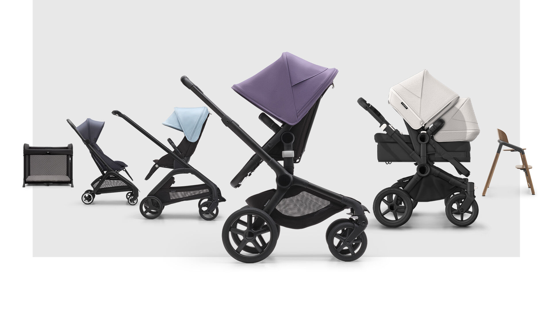 Bugaboo Butterfly seat stroller forest green sun canopy, forest
